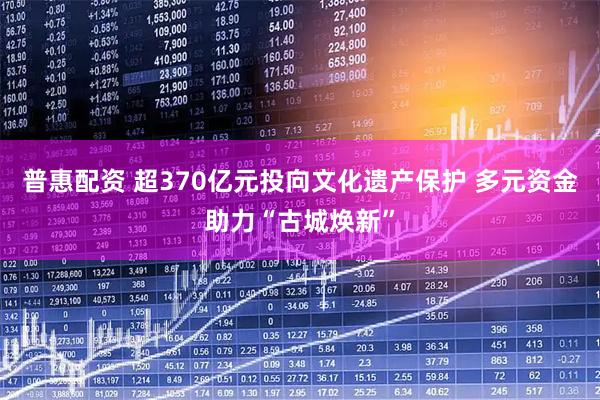 普惠配资 超370亿元投向文化遗产保护 多元资金助力“古城焕新”